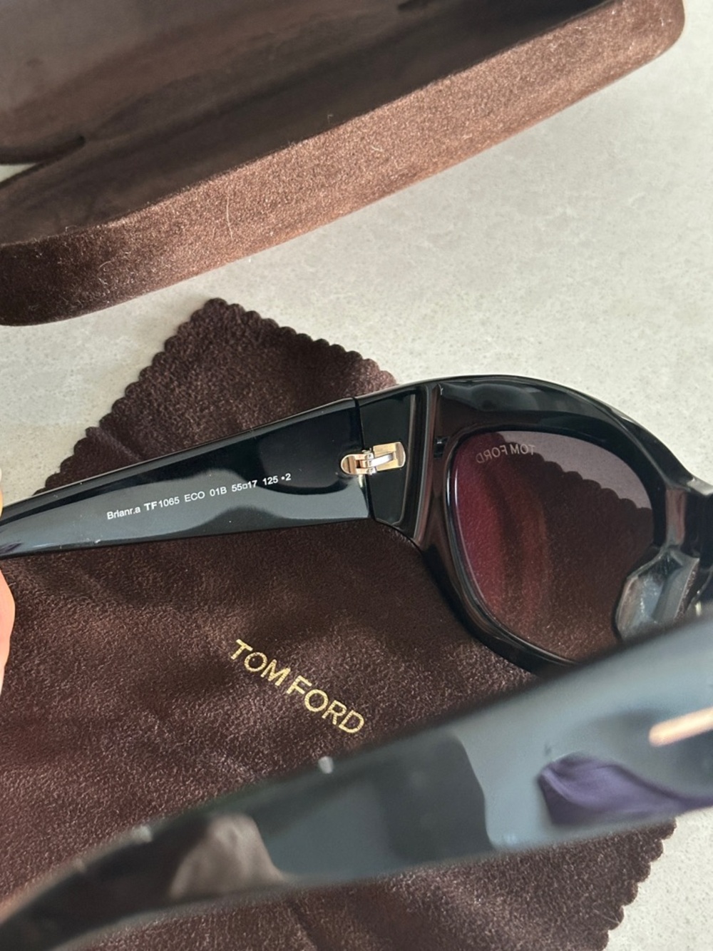 Tom Ford Black Cat-Eye Sunglasses - Picture 2 of 11